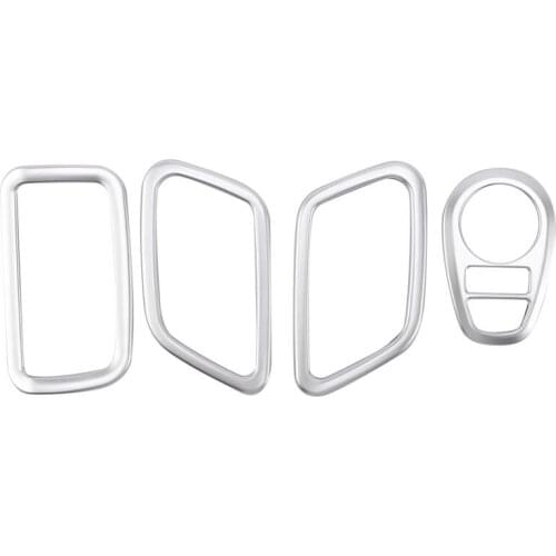 For Hyundai Ix25 Creta Accessories 2017-2020 ABS Chrome Interior Mouldings Headlight Switch Frame Cover Trim