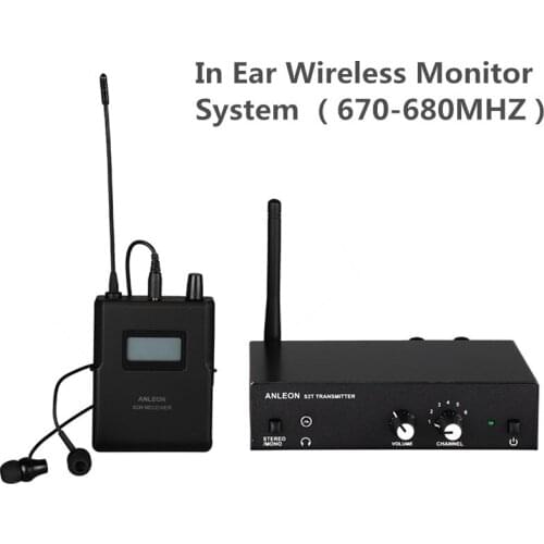 For ANLEON S2 Stereo Wireless Monitor System Wireless Earphone Microphone Transmitter System 670-680MHZ NTC Antenna Xiomi