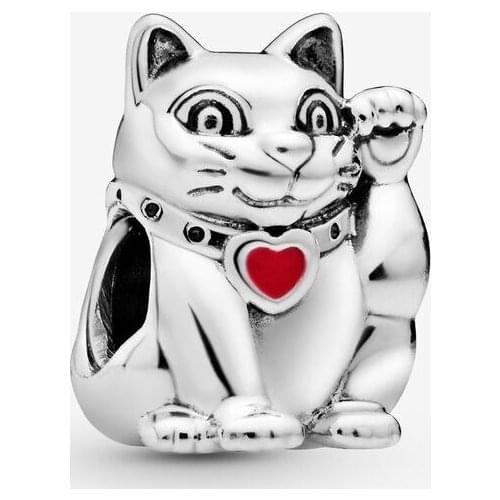 925 Sterling Silver Animal Charm Beads Enamel S925 Charms Fit Original Pan Charm Bracelet for Women Jewelry Making Gifts