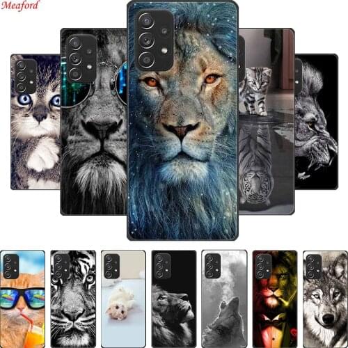 Funda For Samsung Galaxy A32 A52 A72 Case Black Silicone Soft Case For Samsung A52 A72 A32 Phone Case Cover A 32 A 52 A 72 Case