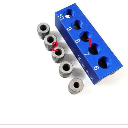 Woodworking Doweling Jig 90 Degree Straight Angle Guide Drill 6-10mm Woodworking Drill Woodwork Depth Stop Collar