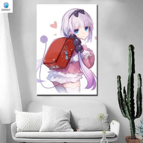 Diy oil painting KannaKamui digital paint by numbers Japan Style coloring by numbers modular painting gift for friends