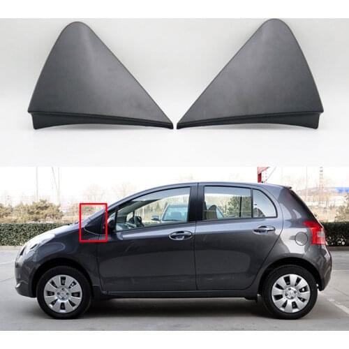 For TOYOTA Yaris 2008 2009 2010 2011 2012 Front Window Triangle Garnish Cover Panel Glass Triangle Plate Side Mirror Corner