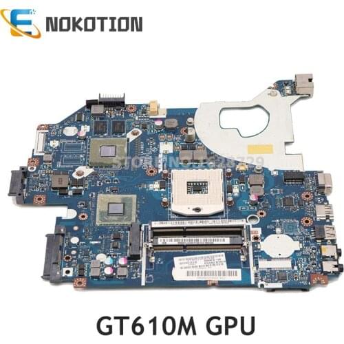 NOKOTION Laptop motherboard for Acer aspire 5750 5750G HM65 DDR3 MBBYL02001 P5WE0 LA-6901P Mainboard GT610M GPU full tested