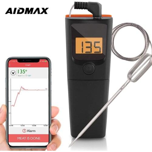 AidMax Multifunction Bluetooth Wireless Handheld Bbq Thermometer MiniX1 Kitchen Tools And Gadgets For Oven Grill Toast Bake