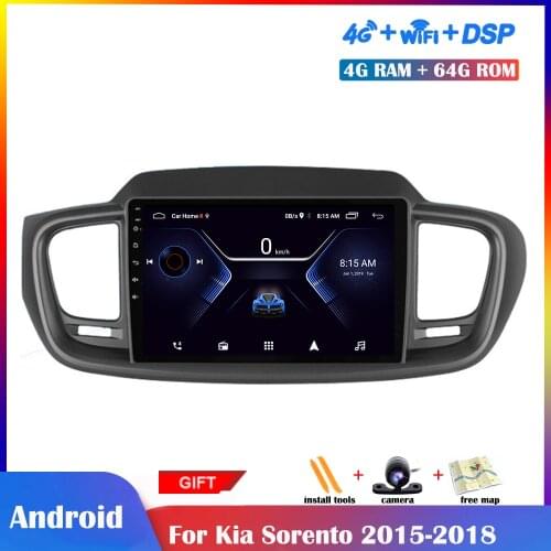 10.1 inch Android Multimedia Player For Kia Sorento 2015-2018 Car Radio Stereo GPS Navigation Wifi Bluetooth IPS DSP Car
