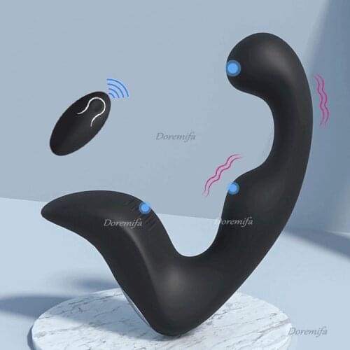 Male Anal Plug Prostate Massager Remote Control Vibrator Vibrating Anal Sex Toys Mens Anal Masturbation G-Spot Adult Products