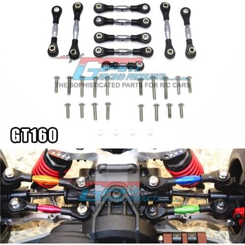 GPM 1/10 GT4-TEC 2.0 83056-4 Flat Sports Car Upgrade Accessories Metal Aluminum Alloy Tie Rod RC Car Parts