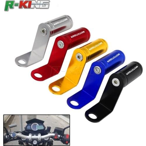 Motorcycle Accessories Rearview Mirror Mount Extender Bracket Holder Clamp Bar Phone Holder Levers Multiple Function