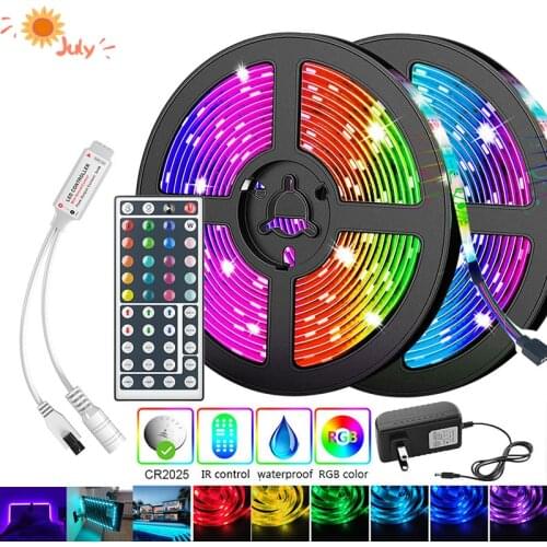 Color Changing Led Lights Strips RGB Strip Smd 5050 2835 Waterproof Flexible Ribbon Led Light Strip DC12V 15m 20m Led Light Tape