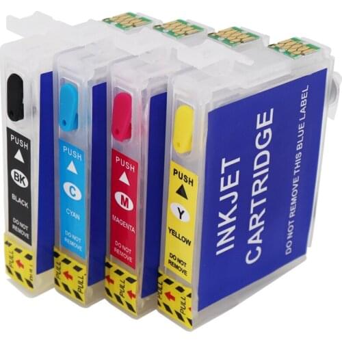 T3471 Refillable Ink Cartridge Refill Permanent Chip for Epson WorkForce Pro WF-3720DWF WF-3725DWF Printer with ARC Chips