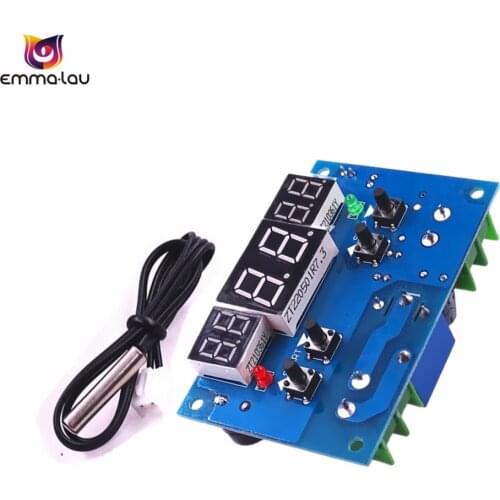 3 LED Display Window Thermostat Temperature Controller XH-W1401 Digital DC 9V-15V Relay Output Heat Cool Control Switch +Sensor