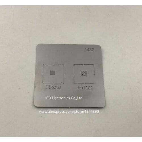 For Huawei Glory 5X P9 Hi6362 Hi1102 BGA Stencil BGA Direct Heating Stencil BGA reballing Direct Heating Template A480