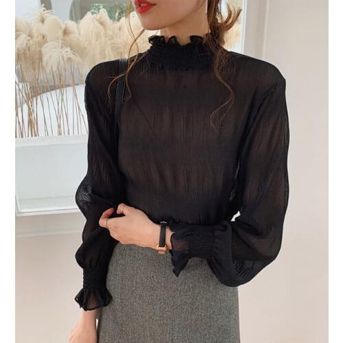 2020 spring summer autumn new women fashion casual lady beautiful nice Tops woman female OL korean Vq70