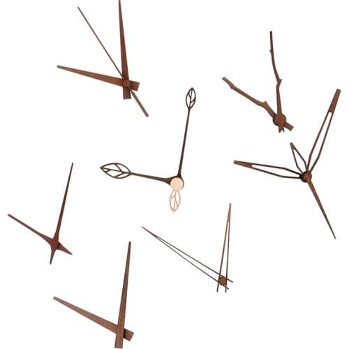 1 set Wooden pointers DIY creative wall clock hands 10 12 inch clock Walnut wood needle Quartz Clock replace part Accessories