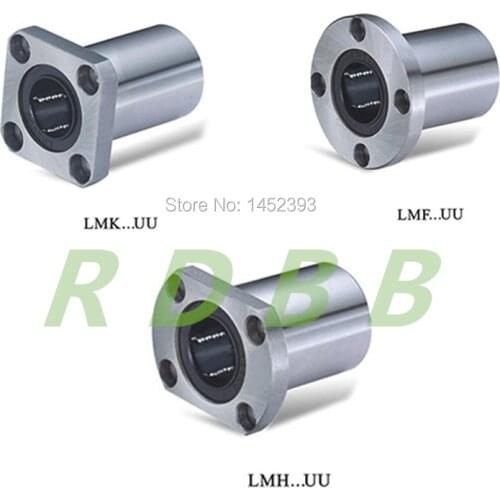 10 pcs LMK8UU LMK8 LMF8UU LMH8UU 8mm round flange linear ball bearing bushing for 8mm linear shaft