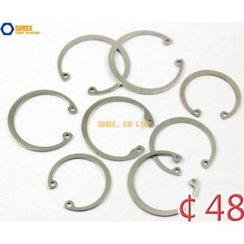 20 Pieces 48mm 304 Stainless Steel Internal Circlip Snap Retaining Ring