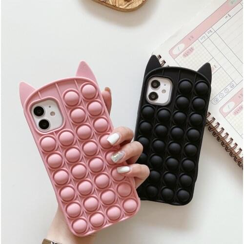 3D Cartoon Cute Beard Cat Soft Silicone Back Cover For iPhone 6 6s X XR Xs 11 12 Pro Max 7 8 Plus Phone Cases Coque Fundas Capa