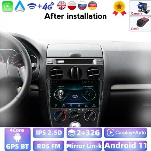 Android For Old Mazda 6 2004 2005 2006 2007 2008 2009 2010 - 2015 Car Radio Multimedia Video Player Navigation GPS Wifi Bt No Cd