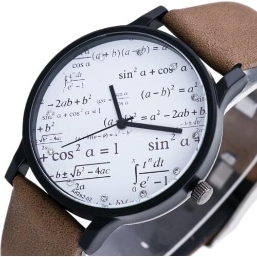 New Mathematical Men Watch Geometry Elements Student Watch Trends Couples Watches Fashion Personality Design Couples Watches