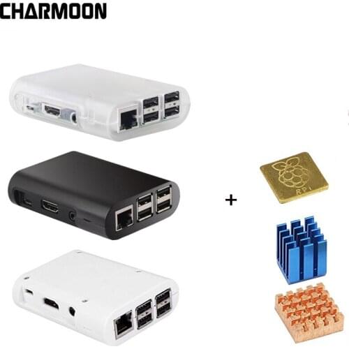 For Raspberry PI 4 model B Case Cover Shell Enclosure ABS Plastic Box for Raspberry PI 3 Model B and Model B+ High Quality