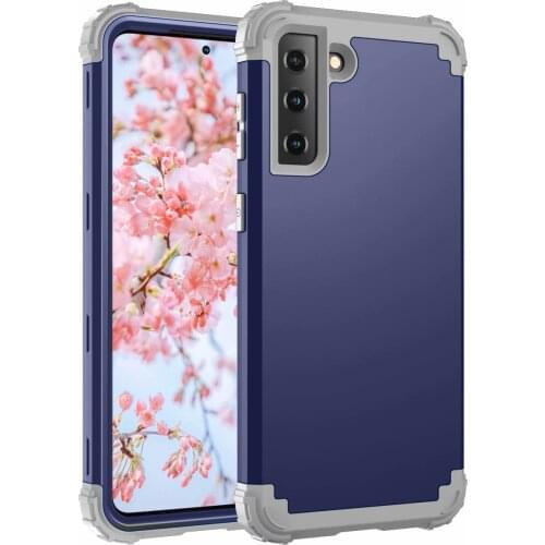 For Samsung Galaxy S21 FE S2FE Case Hard PC+Silicone Hybrid Shockproof protect Back Cover Case For Samsung S21 Plus S21Ultra