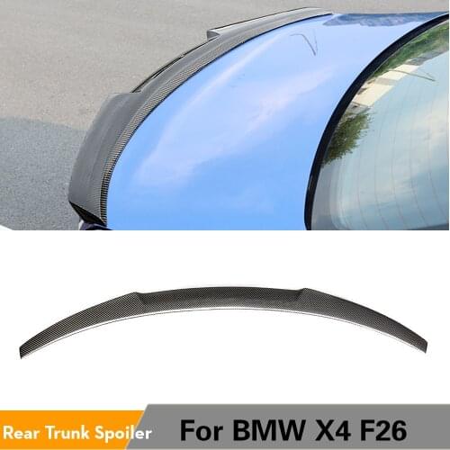 For BMW X4 F26 2014 - 2017 Trunk Lip Spoiler Carbon Fiber Rear Trunk Spoiler Wing Boot Lid Lip