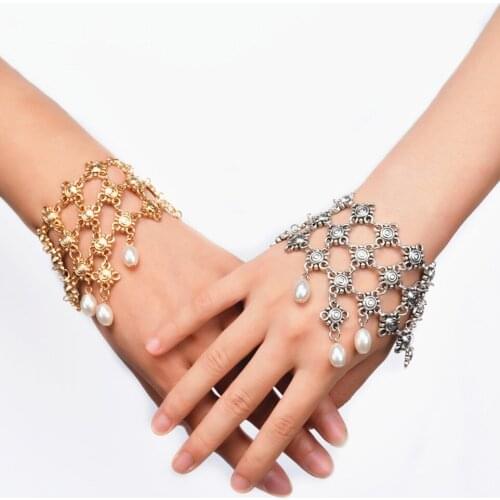 Glamour Fashion Sexy Retro Ethnic Summer Alloy Beach Bracelet Handmade Beads Tassel Geometric Jewelry Woman Birthday Gift