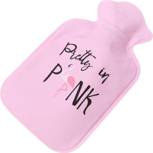 Classic Soft Rubber Hot Water Bottle Hot Water Bag with Knit Cover(Random Pattern)