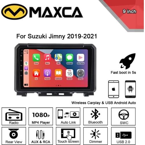 MAXCA 9 inch Wireless Carplay & Android auto radio For Suzuki Jimny Multimedia Video Player