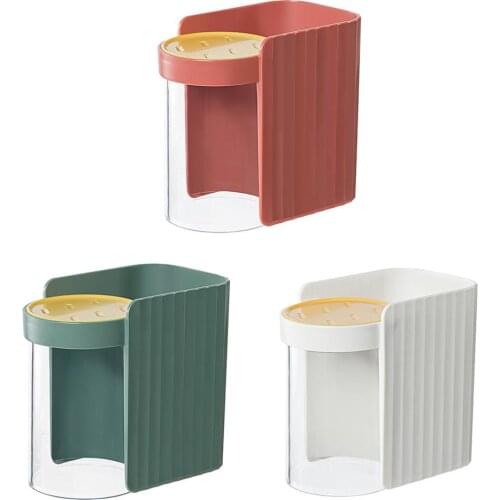 Multifunction Wall Mounted Toothbrush Holder Toothpaste Storage Rack Shaver Tooth Brush Dispenser Bathroom Organizer