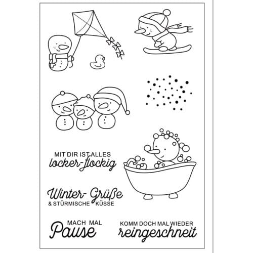 German word Transparent Clear stamp and cutting dies DIY Silicone Seals Scrapbooking /Card Making/Photo Album Decoration