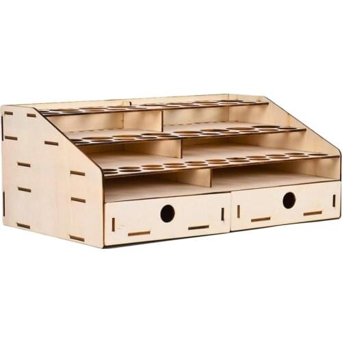 Paint Stand Wood Stand Tool Holder Organizer For Painter Ink Bottles