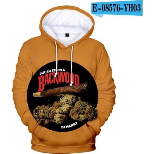 Classic Funny Brand Spirited Streetwear Backwoods 3D Hoodies Sweatshirts Men/Women Long Sleeve Hoodie Casual Cool Pullovers