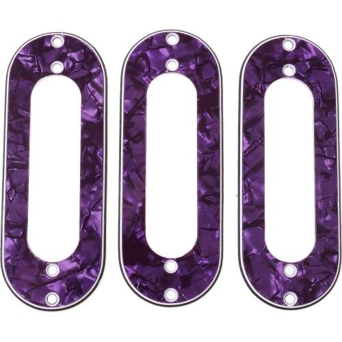 Tooyful 3 Pieces Guitar Single Coil Pickup Mounting Ring for Electric Guitar Parts Accessories