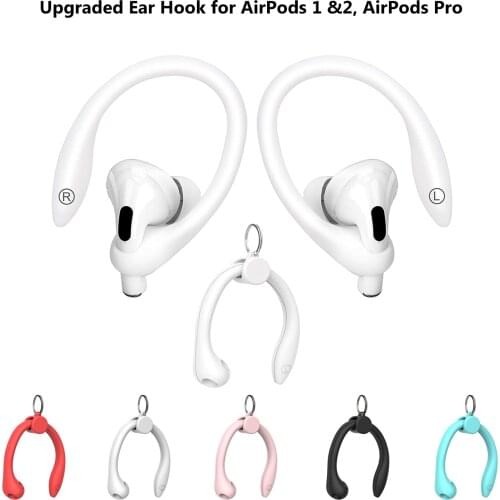 Comfortable Ear Hooks Compatible with Apple AirPods 1, 2 and AirPods Pro, Sports Ear Hooks for Air Pods Pro Accessories