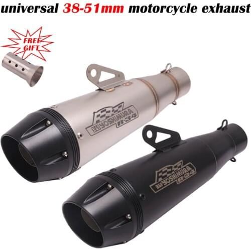 Universal 38-51mm Motocross Exhaust Escape Yoshimura Moto Muffler R34 Modified DB Killer For Z900 PCX125 CB1000R DUKE 790 S1000R