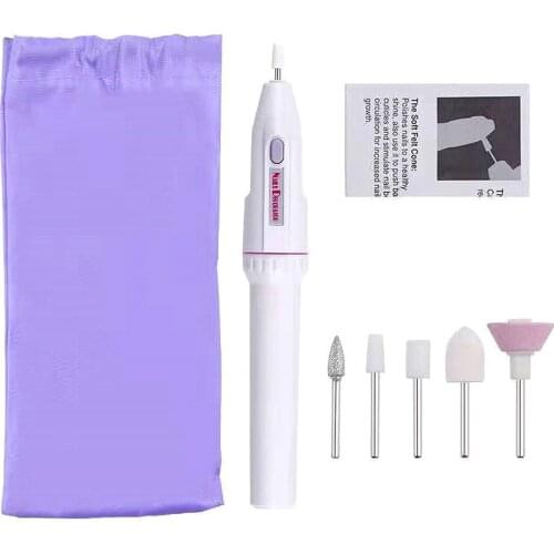 Usidaer Electric Nail Drill Machine Kit Manicure Drill Nail Art Pen File Nail Tools Grinding Burnishing Polisher Pedicure Kit