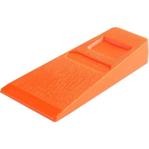 1pcs 5 inch Felling Wedge Plastic Felled Chock Tree Cutting Wedge for Logging Falling Cutting Cleaving Woodcutting Tools Orange
