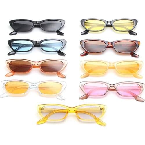 10Pcs Brand Desinger Sunglasses Retro Sun Glasses Cat Eye Goggles Anti-UV Spectacles Transparent Frame Eyeglasses Adumbral A