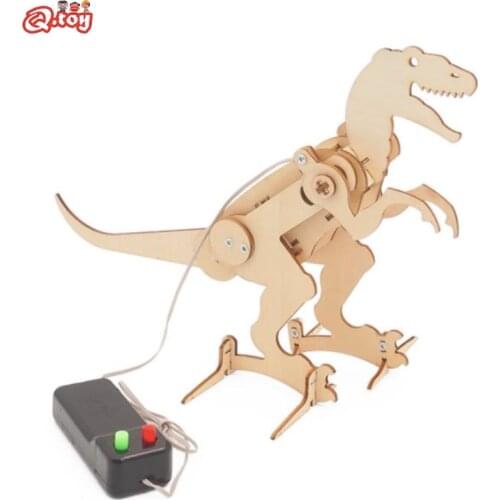 DIY Dinosaur Model Skeleton 3D Puzzle STEM Toys Walking Dinosaur Experimental Technology Science For Children STEAM Brinquedos