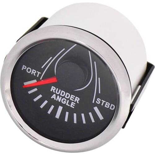 52mm Boat Rudder Angle Indicator Gauge 0-190 ohm With Rudder Angle Sensor Waterproof Gauge 12V 24V