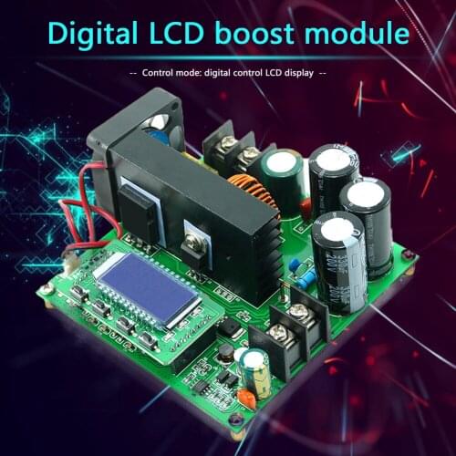 8-60V to 10-120V Step Up Module Boost Module Power Supply Voltage 900W 15A Digital Display DC-DC Boost Converter
