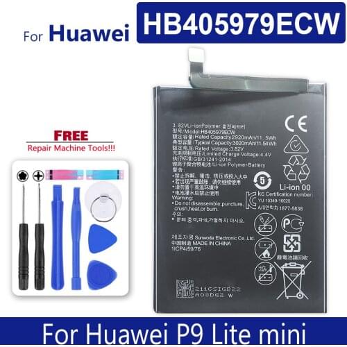 HB405979ECW Phone Battery For Huawei P9 Lite mini P9Lite mini Bateria