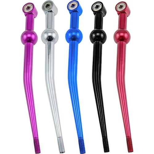 Car Aluminum Alloy Gear Shift Lever Bent Extension M10XM1.5 Car Modification Parts Quick Shift Lever Multicolor High Performance