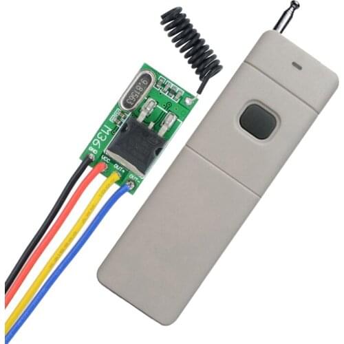 Wireless Mini Remote Control Switch DC6V-36V 7.4 6V 12V 16V 24V 28V 36V Input Output Power Remote ON OFF Long Range Transmitter