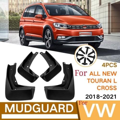 Car Mudguard For Volkswagen VW ALL NEW Touran L Cross 2018-2020 High Quality Mudguard Anti-splash Car Accessories