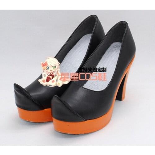 LOL MOBA Da Ji Girls Black Short Halloween Cosplay Shoes Boots X002