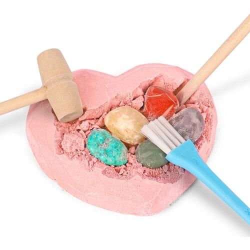 Gemstone Unearth Kit Rocks DIY Science Educational Toys for Kids Teens Baby