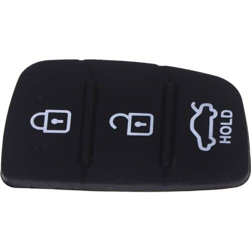 Hot sale 3 Button Replacement Repair Skin Flip Folding Car Key Shell Case Rubber Pad For car